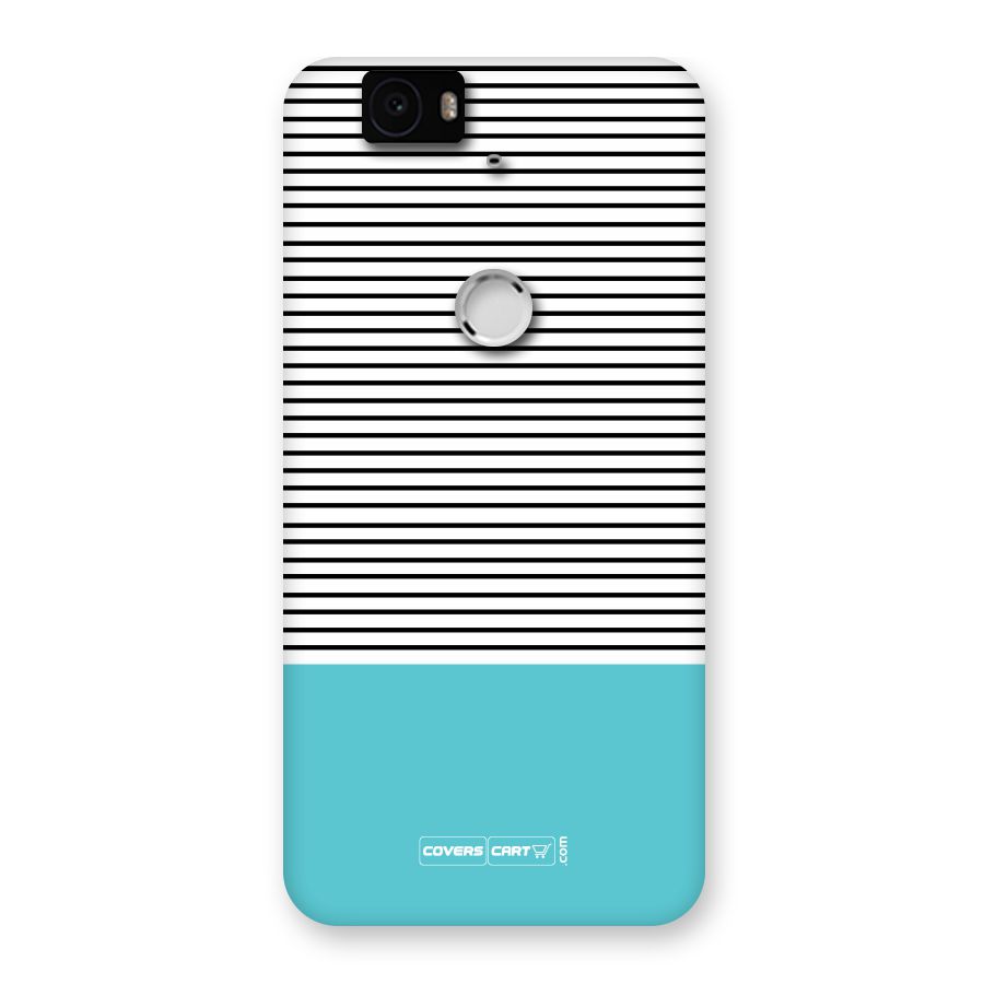 Deep Sky Blue Stripes Back Case for Google Nexus 6P