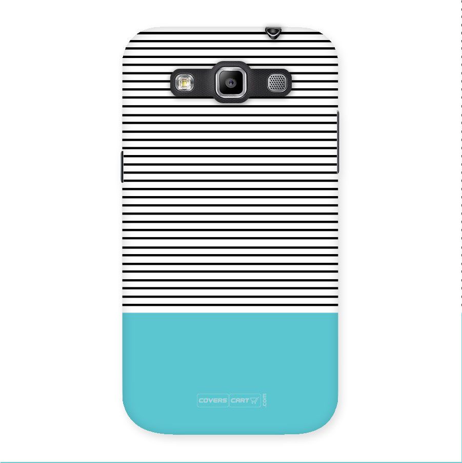 Deep Sky Blue Stripes Back Case for Grand Quattro