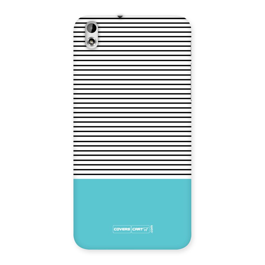 Deep Sky Blue Stripes Back Case for HTC Desire 816g