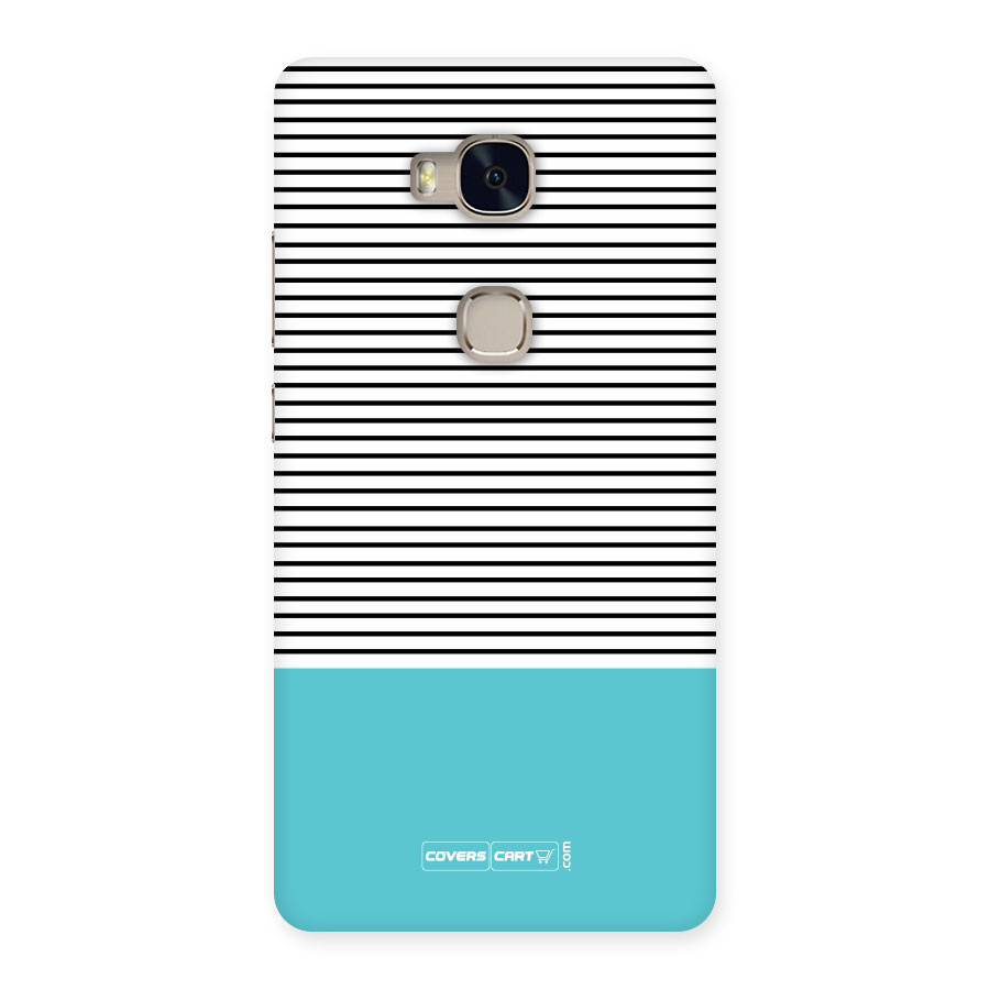 Deep Sky Blue Stripes Back Case for Honor 5X