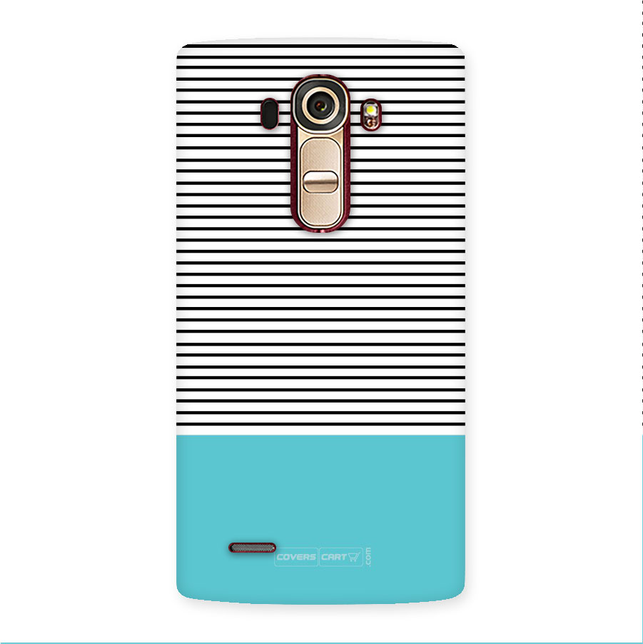 Deep Sky Blue Stripes Back Case for LG G4