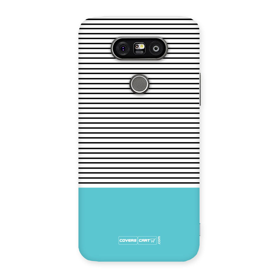 Deep Sky Blue Stripes Back Case for LG G5