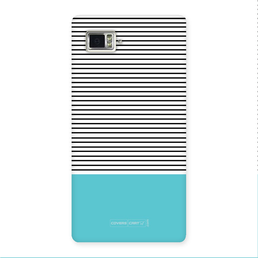 Deep Sky Blue Stripes Back Case for Lenovo Vibe Z2 Pro K920)