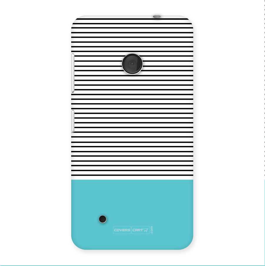 Deep Sky Blue Stripes Back Case for Lumia 530