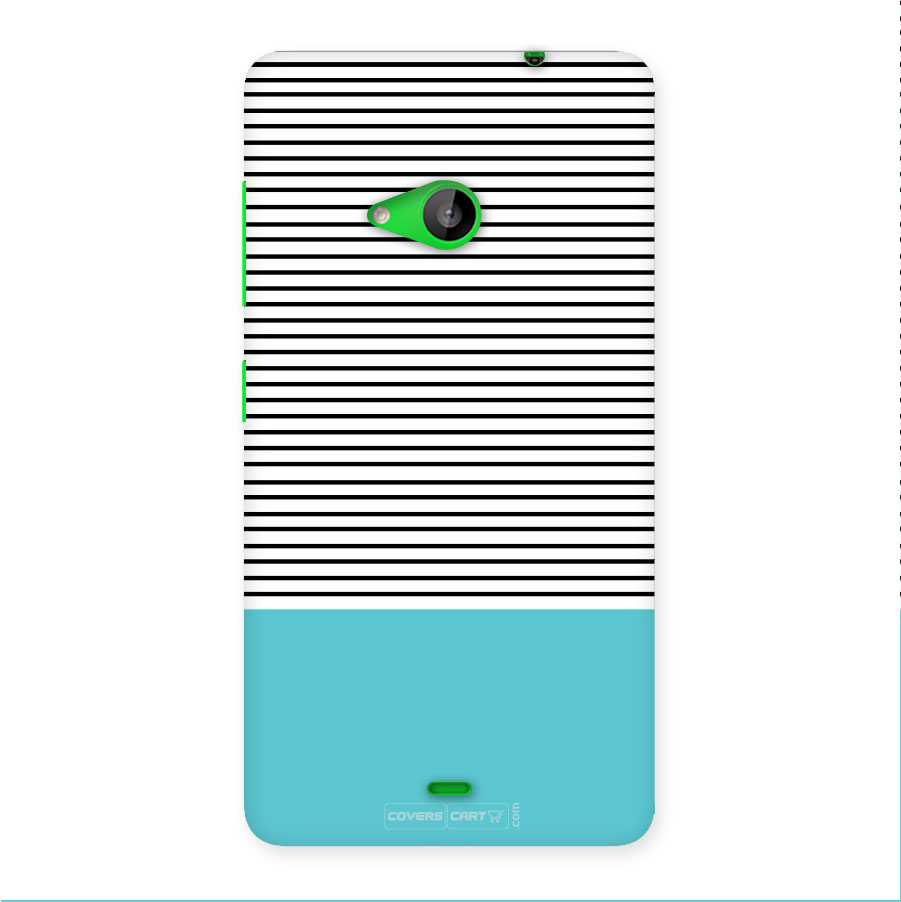 Deep Sky Blue Stripes Back Case for Lumia 535