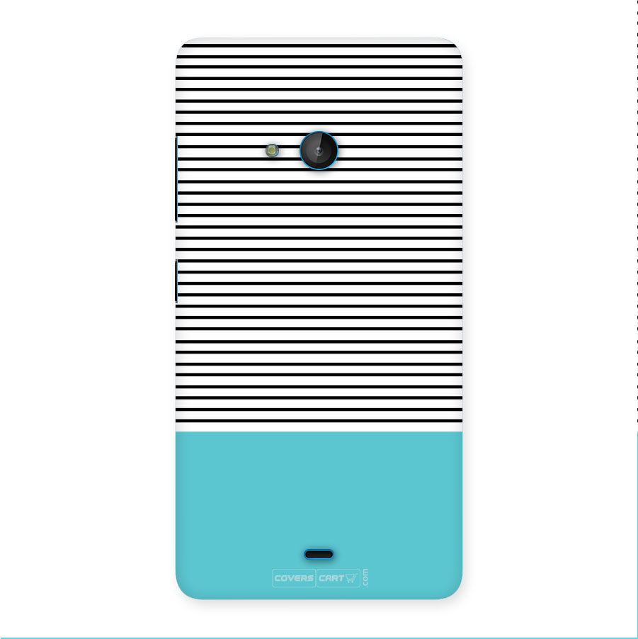 Deep Sky Blue Stripes Back Case for Lumia 540