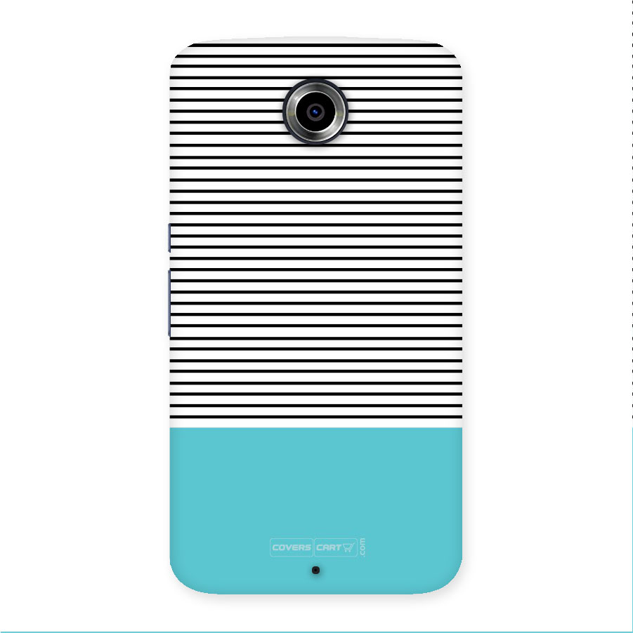 Deep Sky Blue Stripes Back Case for Nexus 6