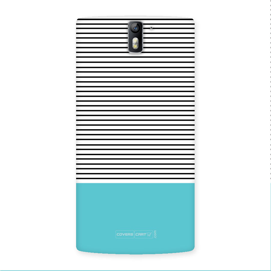 Deep Sky Blue Stripes Back Case for Oneplus One