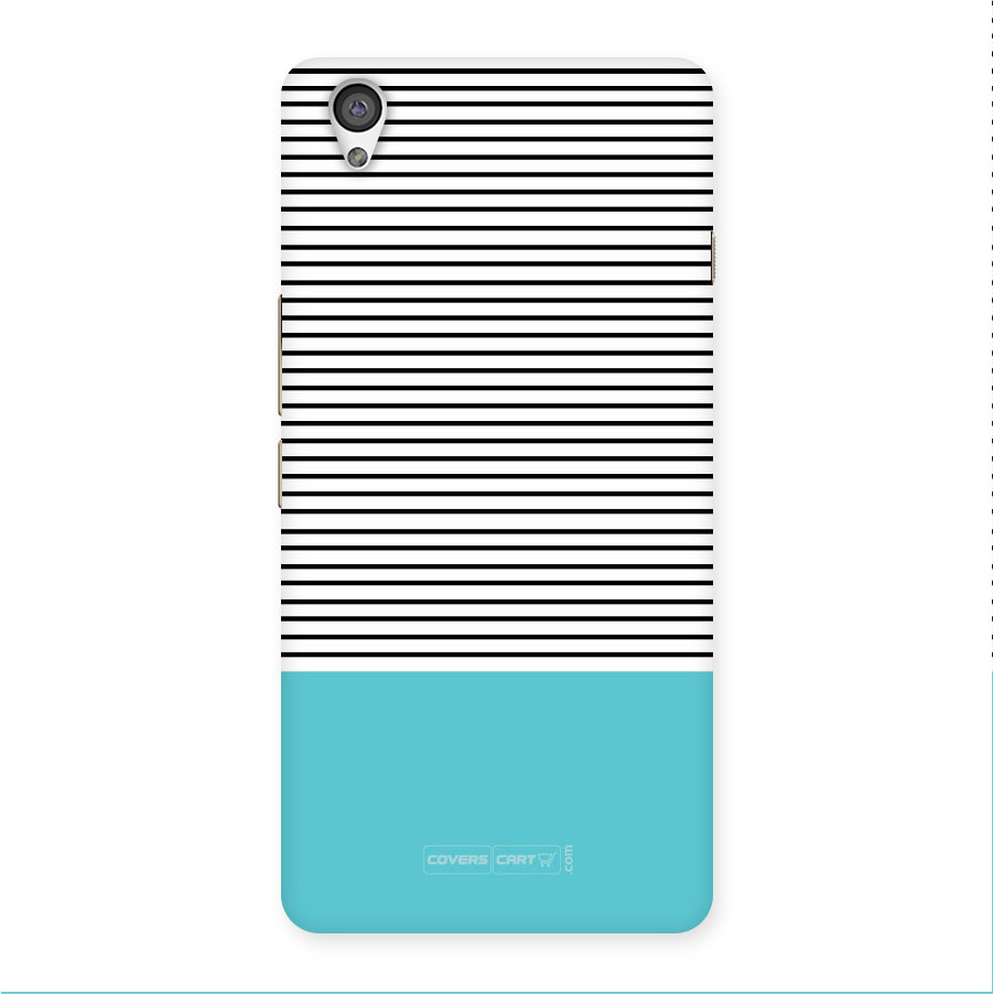 Deep Sky Blue Stripes Back Case for Oneplus X