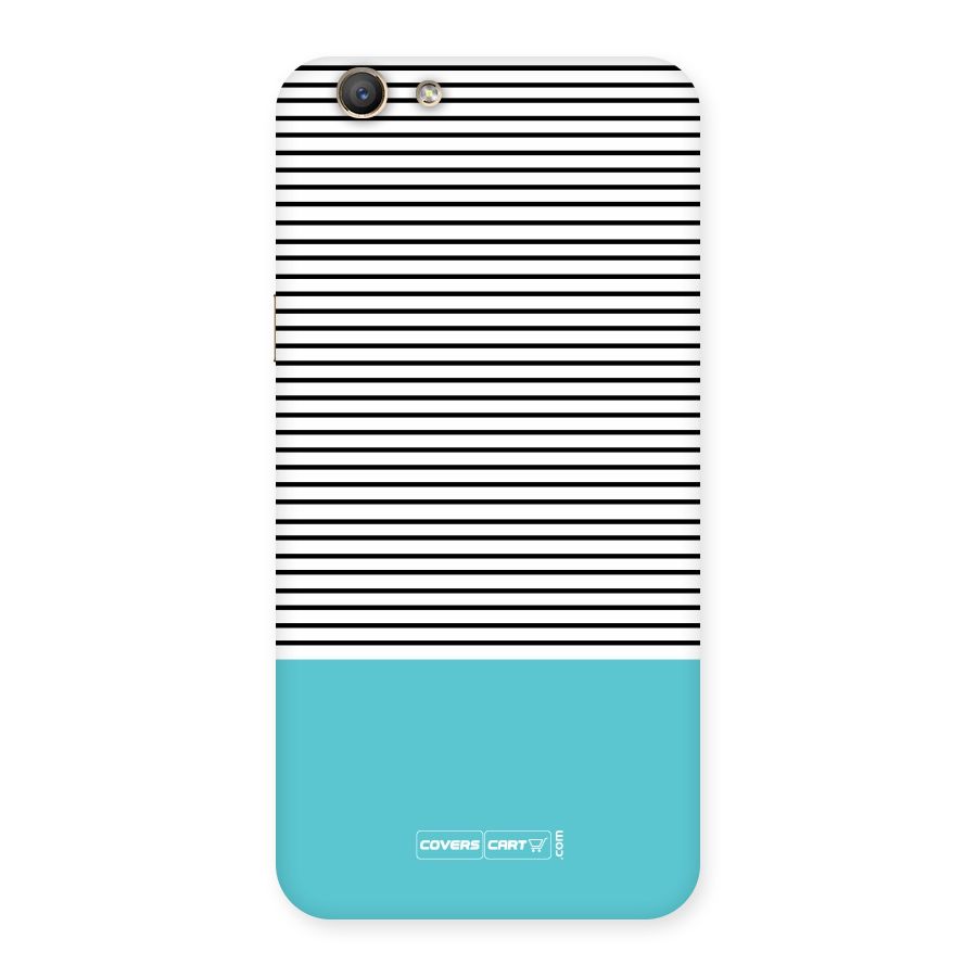 Deep Sky Blue Stripes Back Case for Oppo F1s