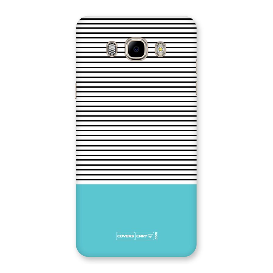 Deep Sky Blue Stripes Back Case for Samsung Galaxy J7 2016