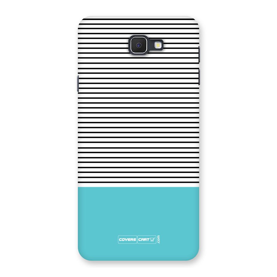 Deep Sky Blue Stripes Back Case for Samsung Galaxy J7 Prime