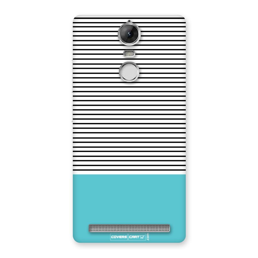 Deep Sky Blue Stripes Back Case for Vibe K5 Note