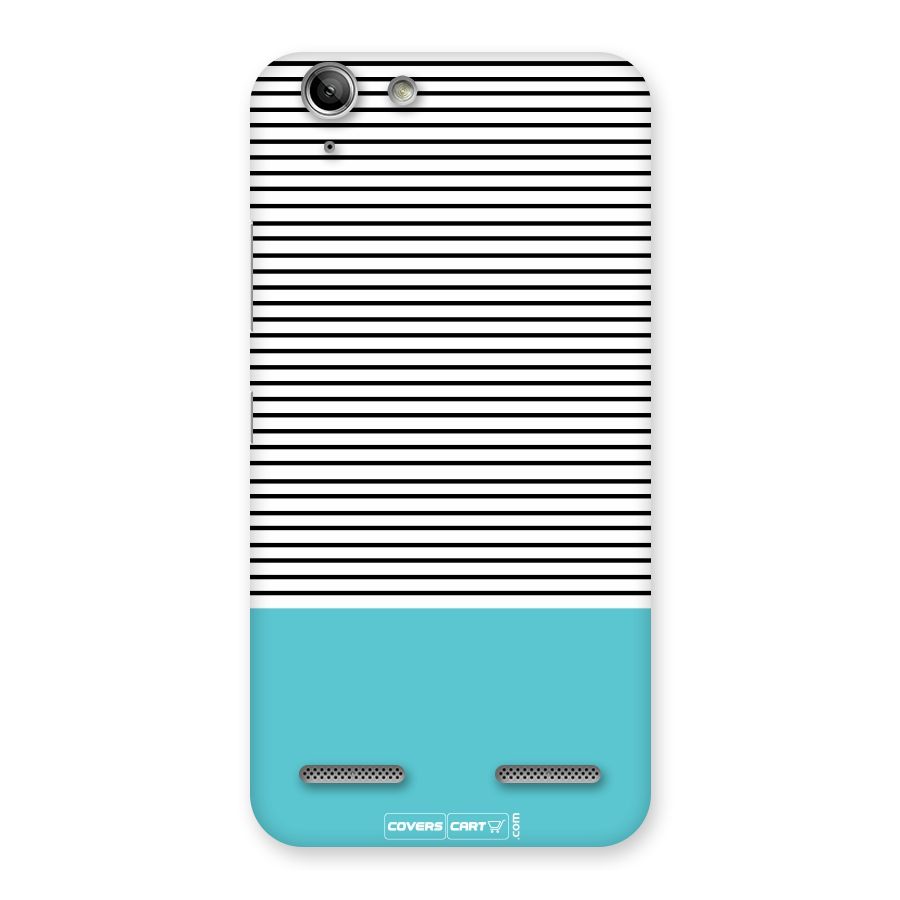 Deep Sky Blue Stripes Back Case for Vibe K5 Plus