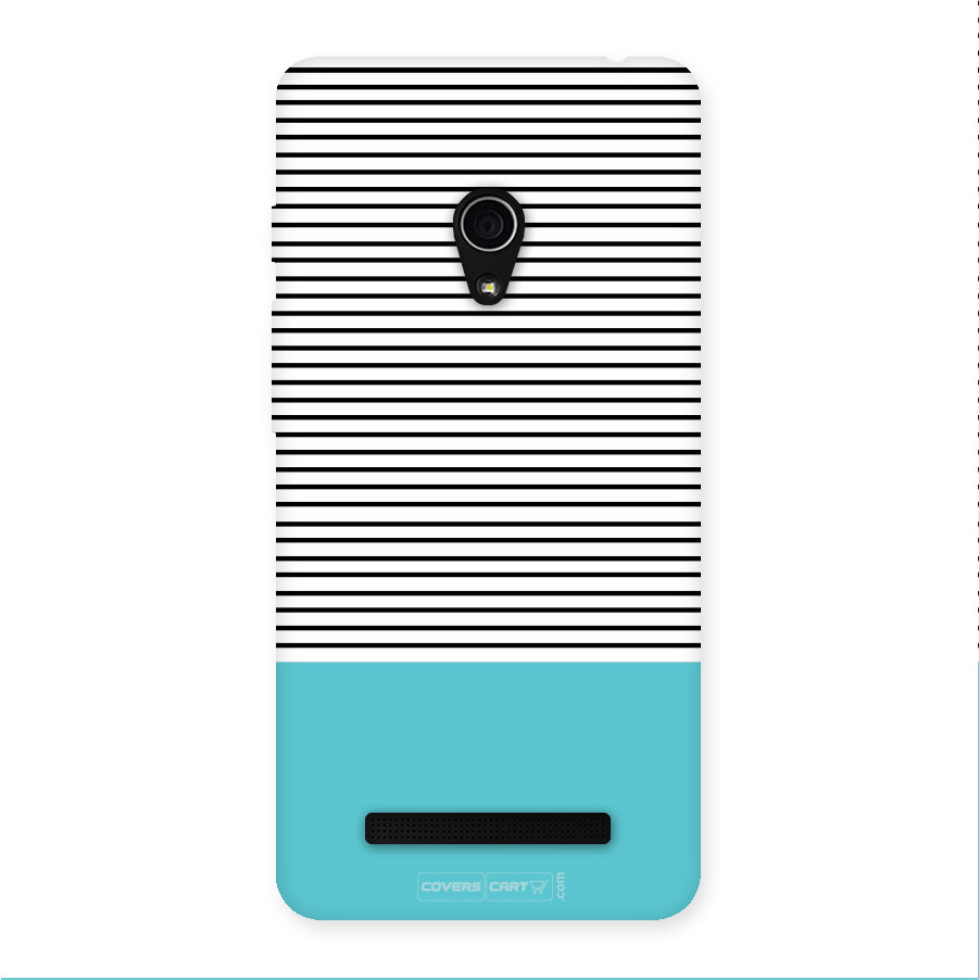 Deep Sky Blue Stripes Back Case for Zenfone 5