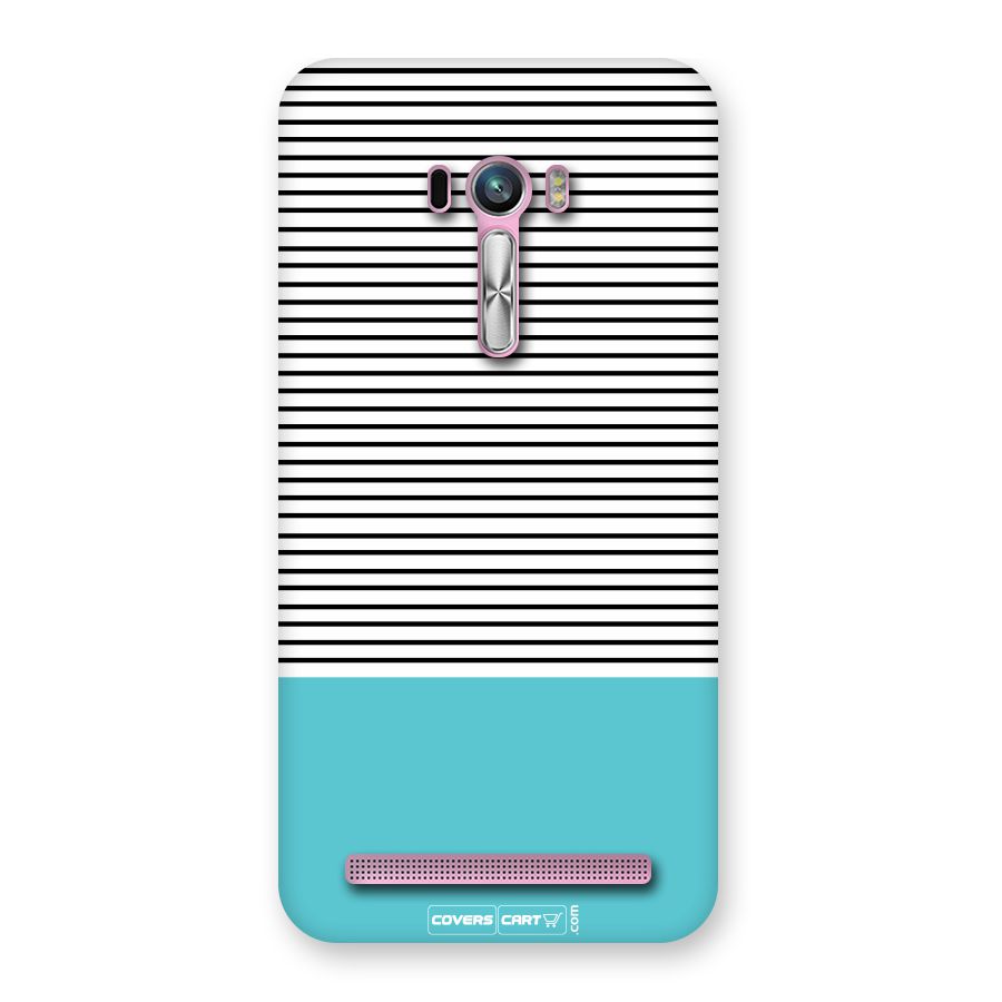 Deep Sky Blue Stripes Back Case for Zenfone Selfie