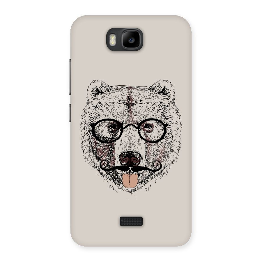 Studious Bear Back Case for Honor Bee