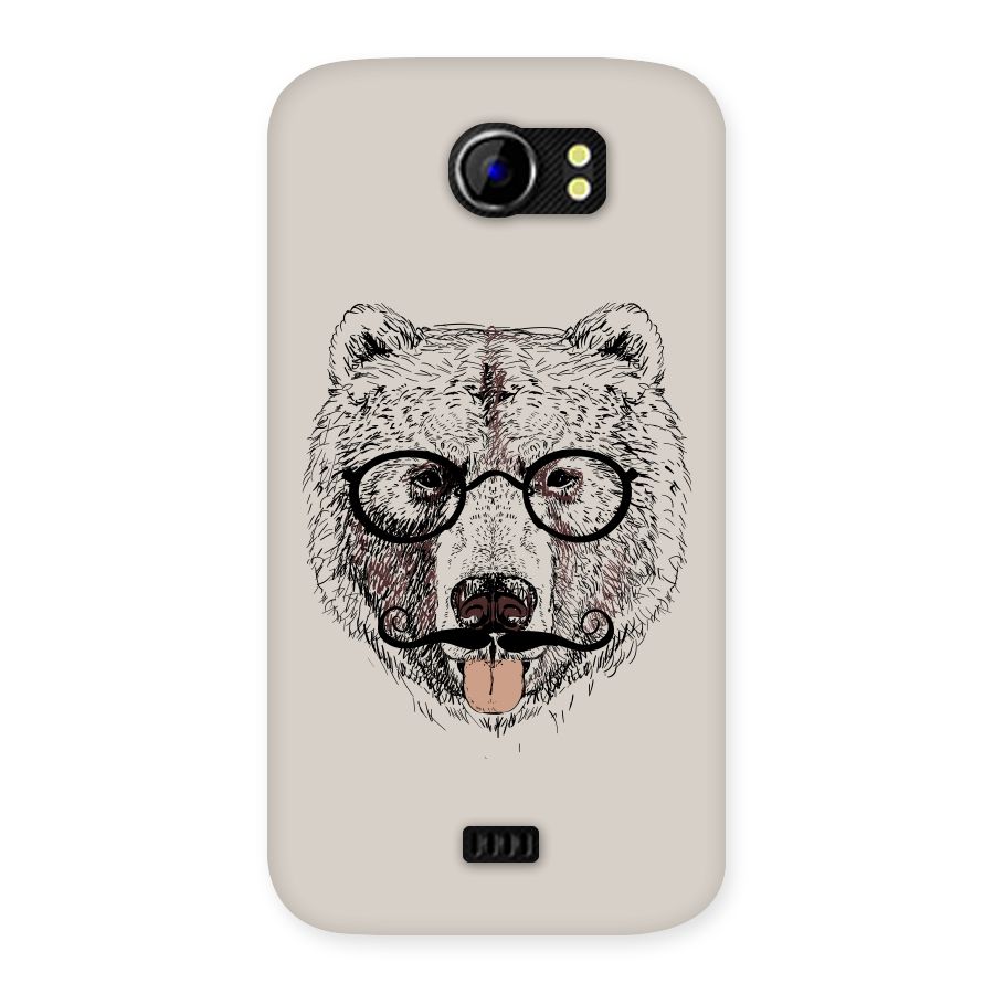 Studious Bear Back Case for Micromax Canvas 2 A110