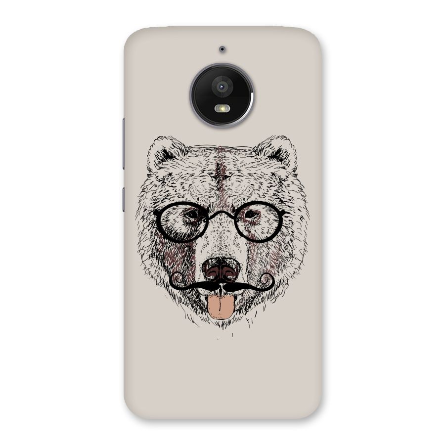 Studious Bear Back Case for Moto E4 Plus