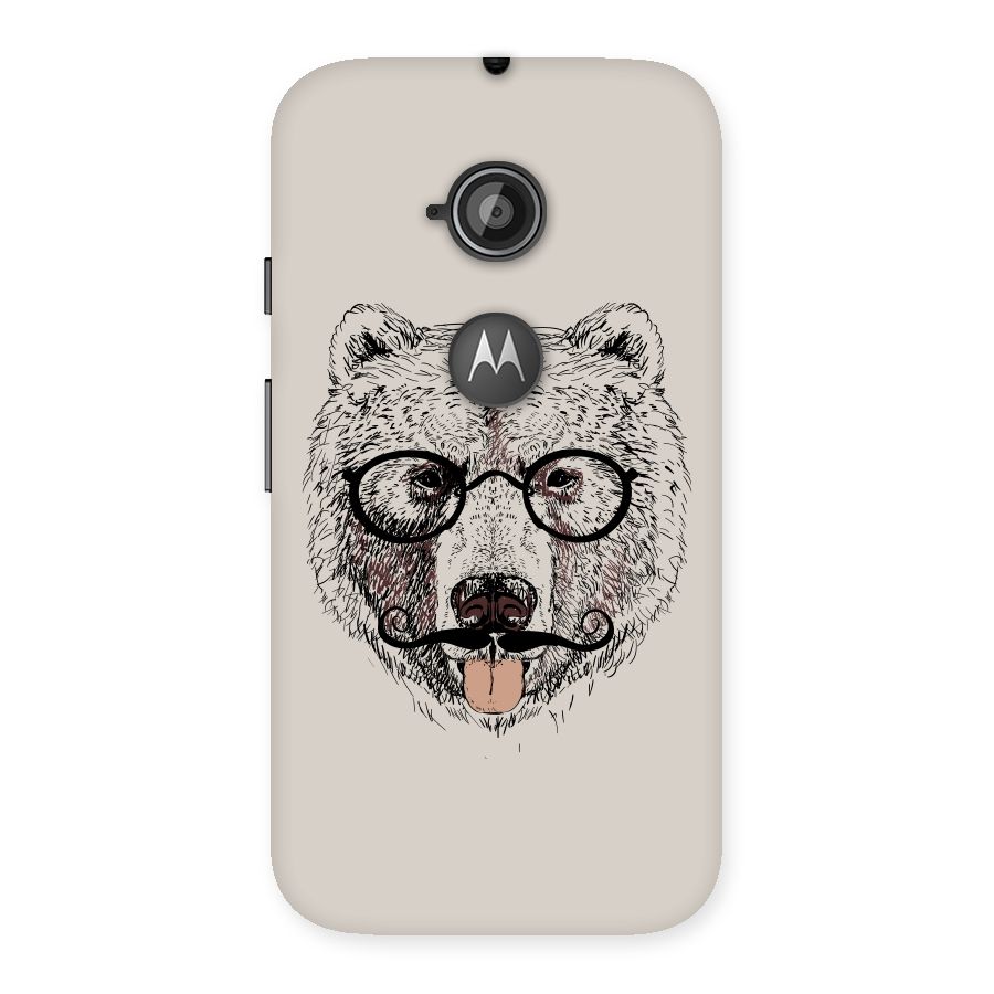 Studious Bear Back Case for Moto E 2nd Gen