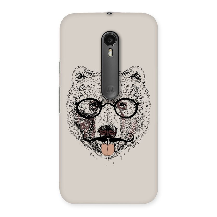 Studious Bear Back Case for Moto G3