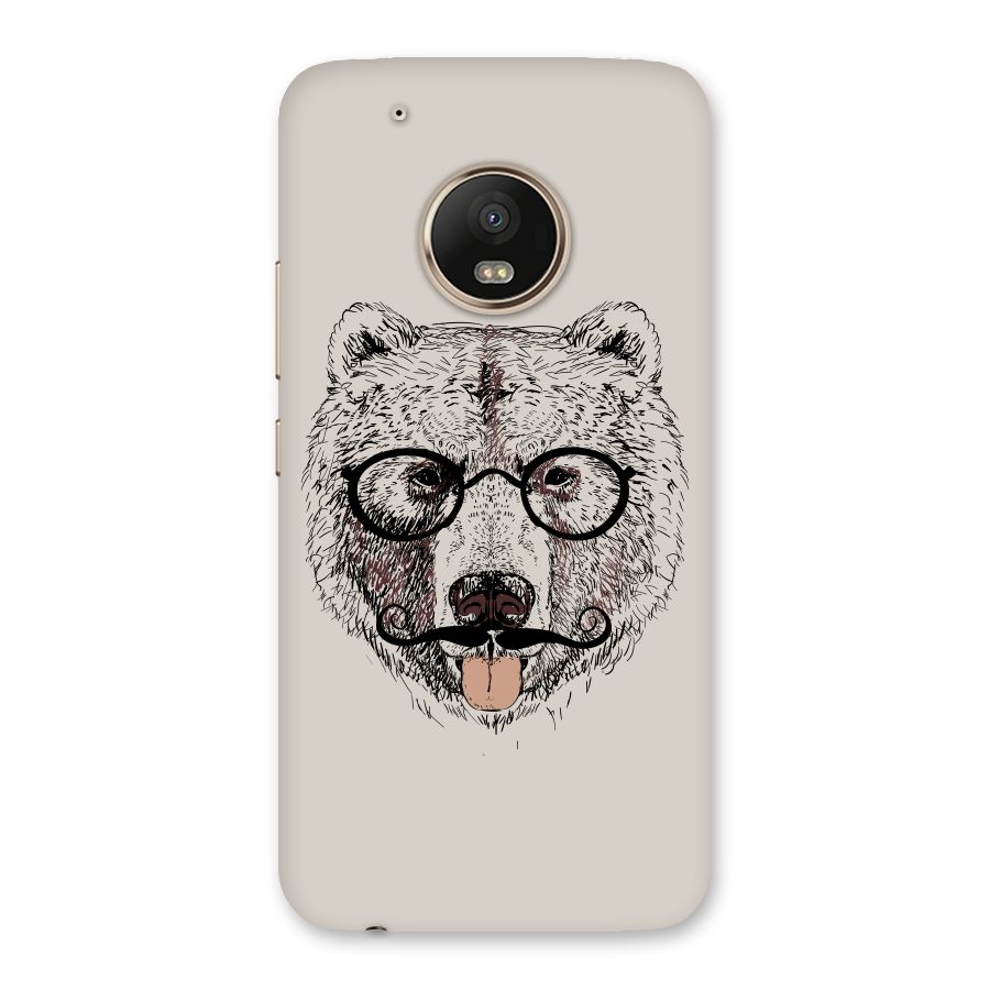 Studious Bear Back Case for Moto G5 Plus