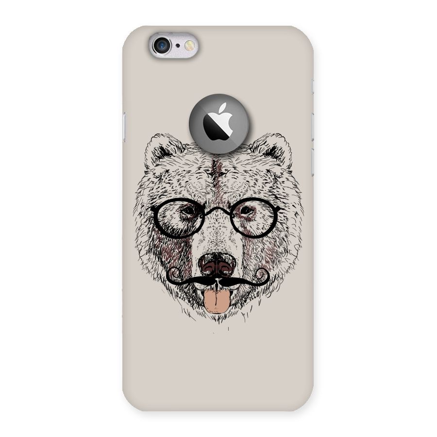 Studious Bear Back Case for iPhone 6 Logo Cut