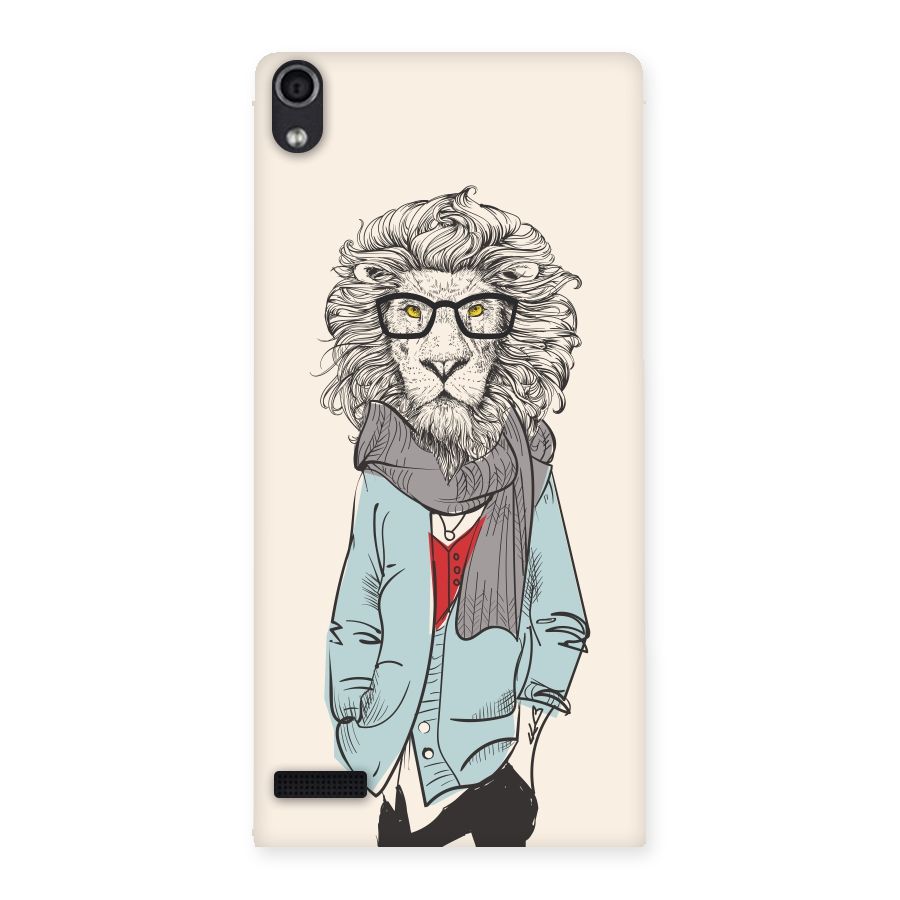 Stylish Lion Back Case for Ascend P6