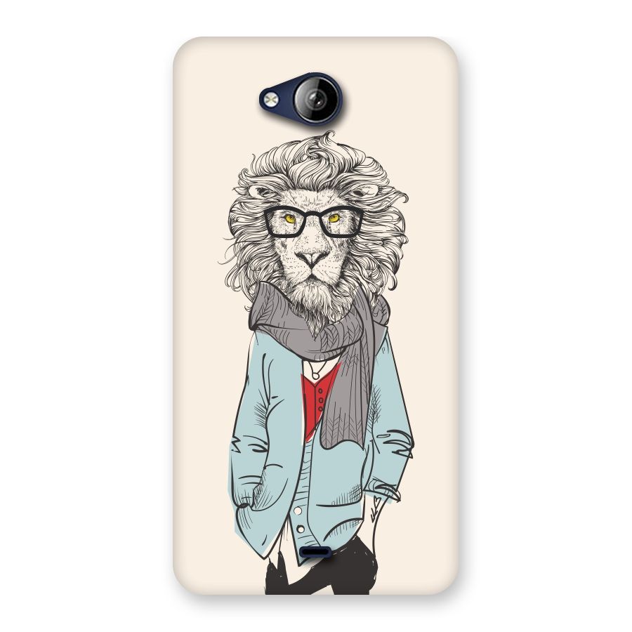 Stylish Lion Back Case for Canvas Play Q355