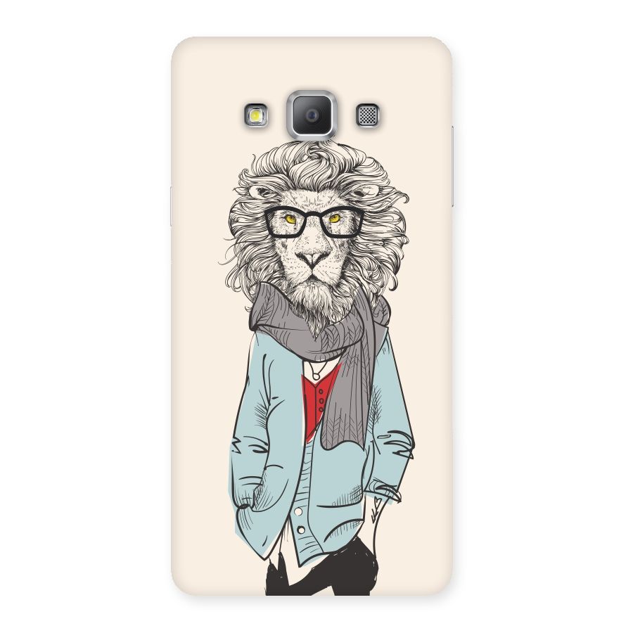 Stylish Lion Back Case for Galaxy A7