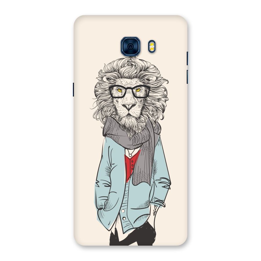 Stylish Lion Back Case for Galaxy C7 Pro