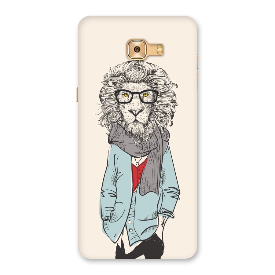 Stylish Lion Back Case for Galaxy C9 Pro