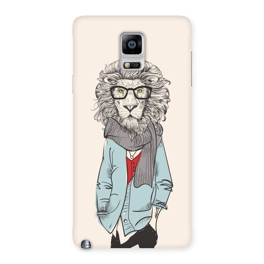 Stylish Lion Back Case for Galaxy Note 4