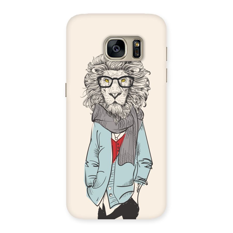 Stylish Lion Back Case for Galaxy S7