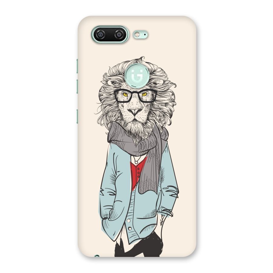 Stylish Lion Back Case for Gionee S10