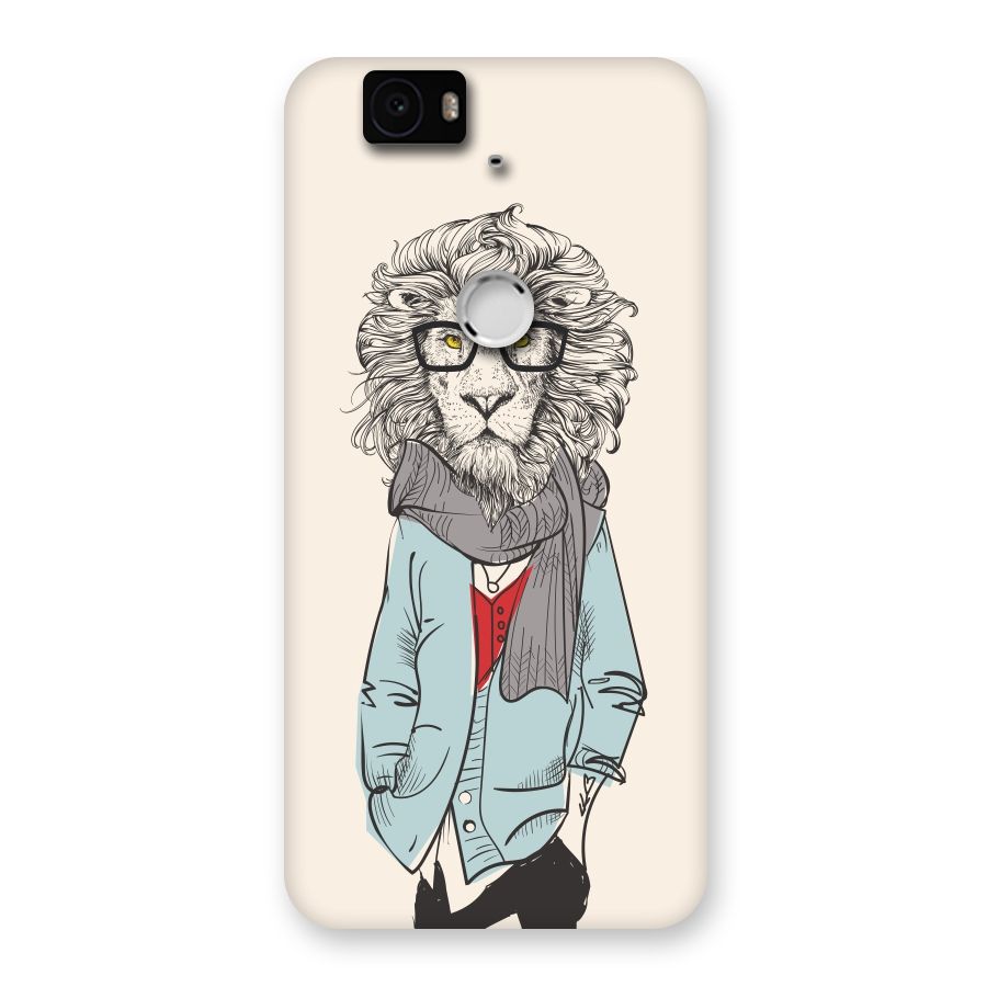 Stylish Lion Back Case for Google Nexus-6P