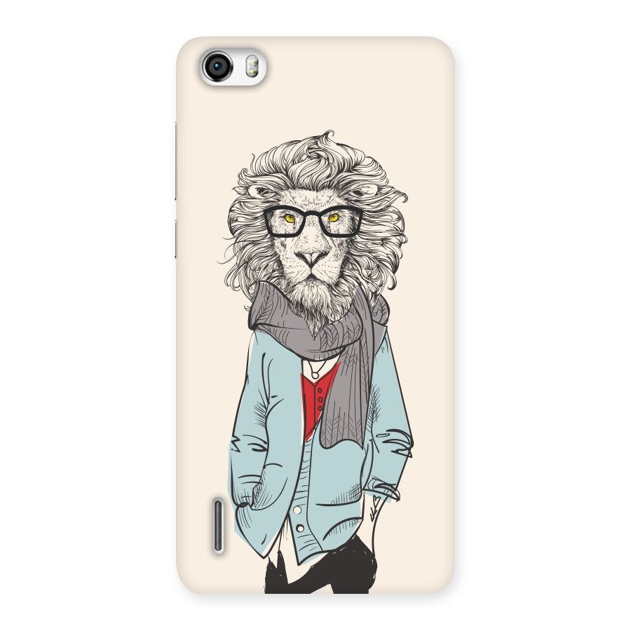 Stylish Lion Back Case for Honor 6