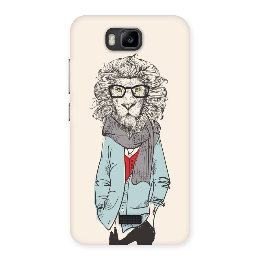 Stylish Lion Back Case for Honor Bee