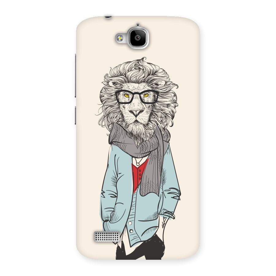 Stylish Lion Back Case for Honor Holly