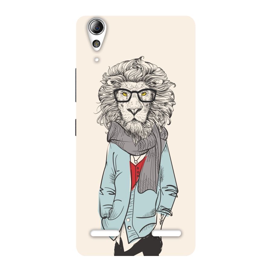 Stylish Lion Back Case for Lenovo A6000 Plus