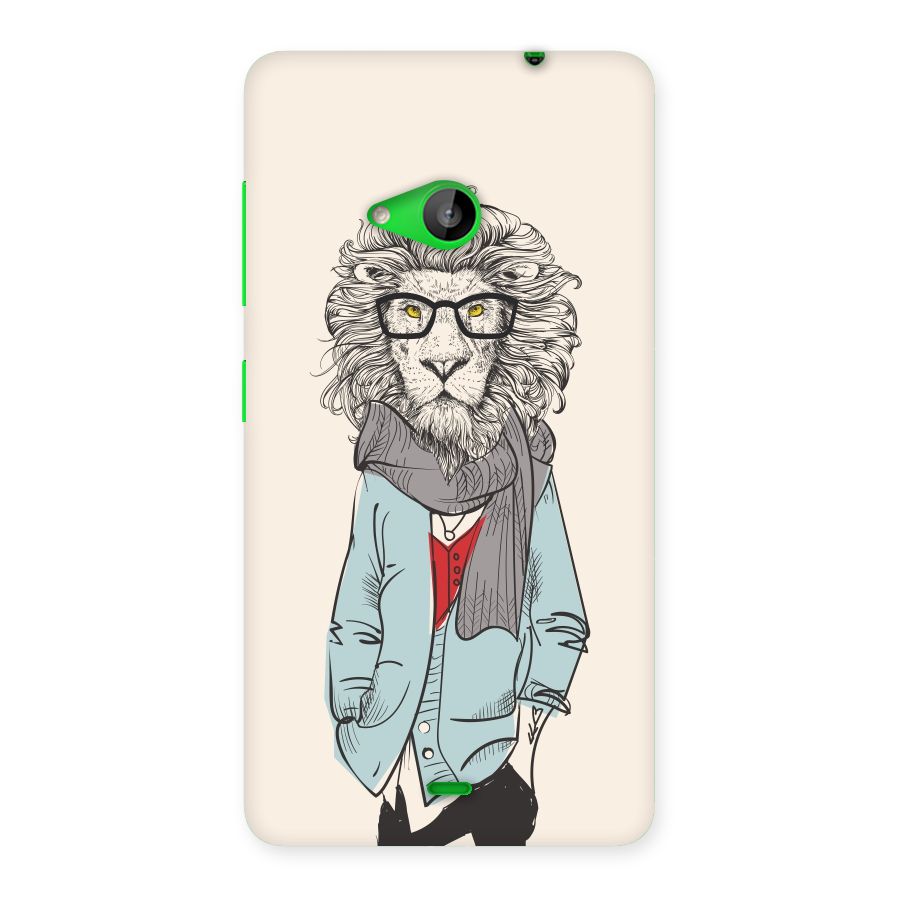Stylish Lion Back Case for Lumia 535