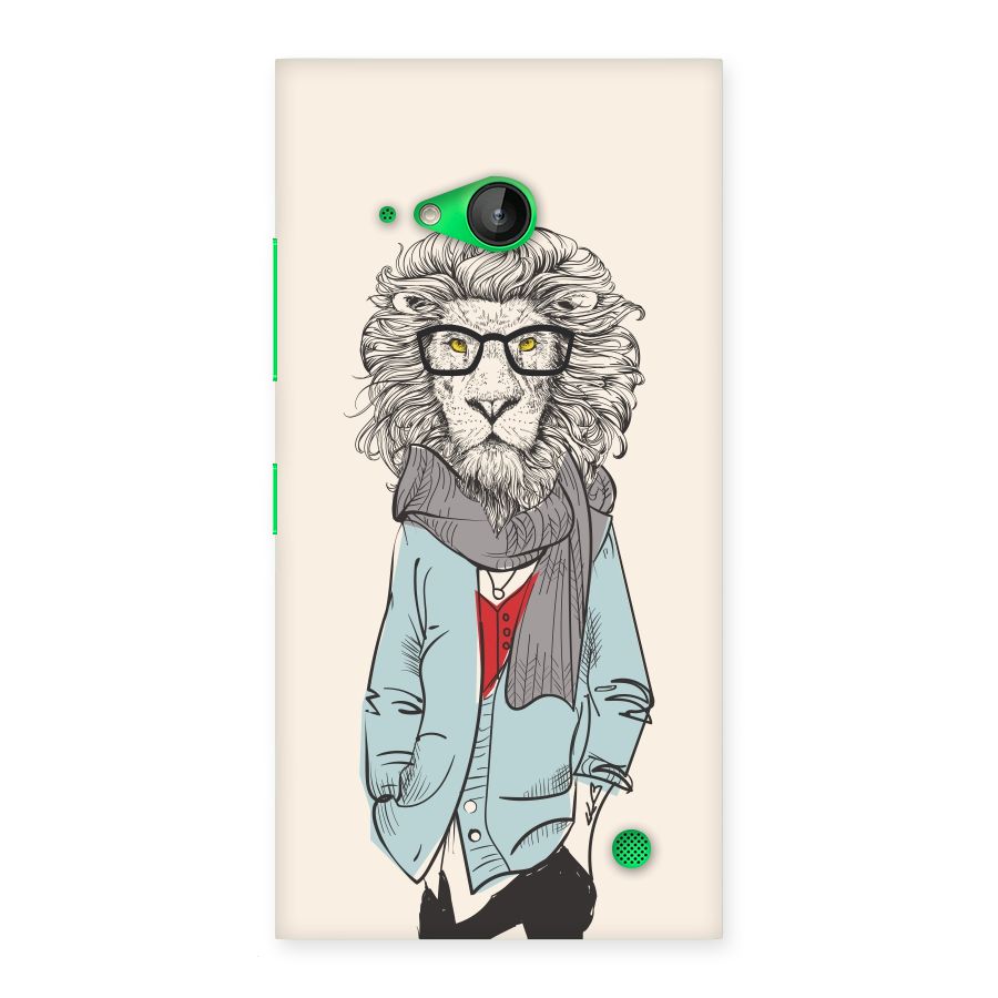 Stylish Lion Back Case for Lumia 730
