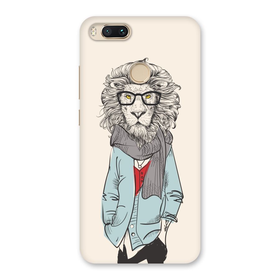 Stylish Lion Back Case for Mi A1