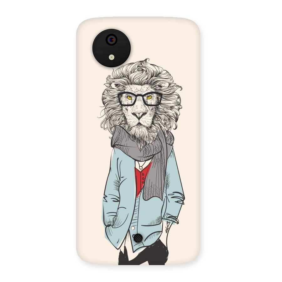Stylish Lion Back Case for Micromax Canvas A1