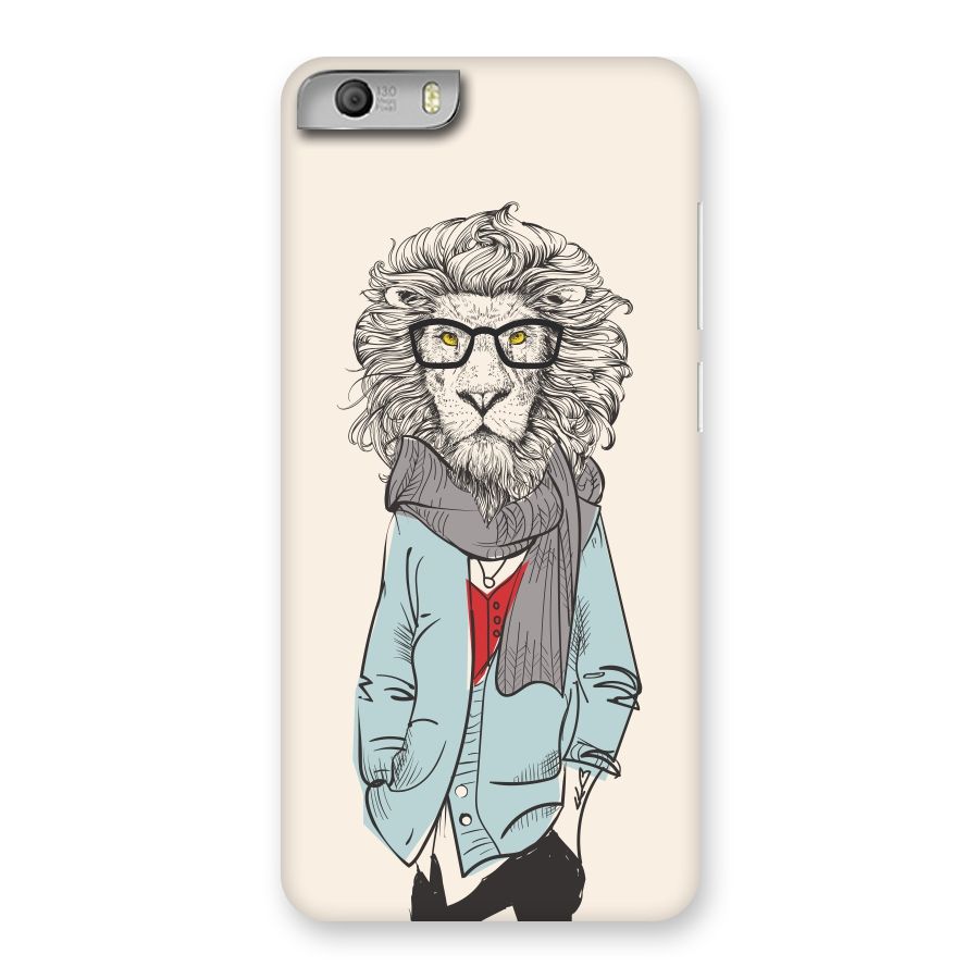 Stylish Lion Back Case for Micromax Canvas Knight 2