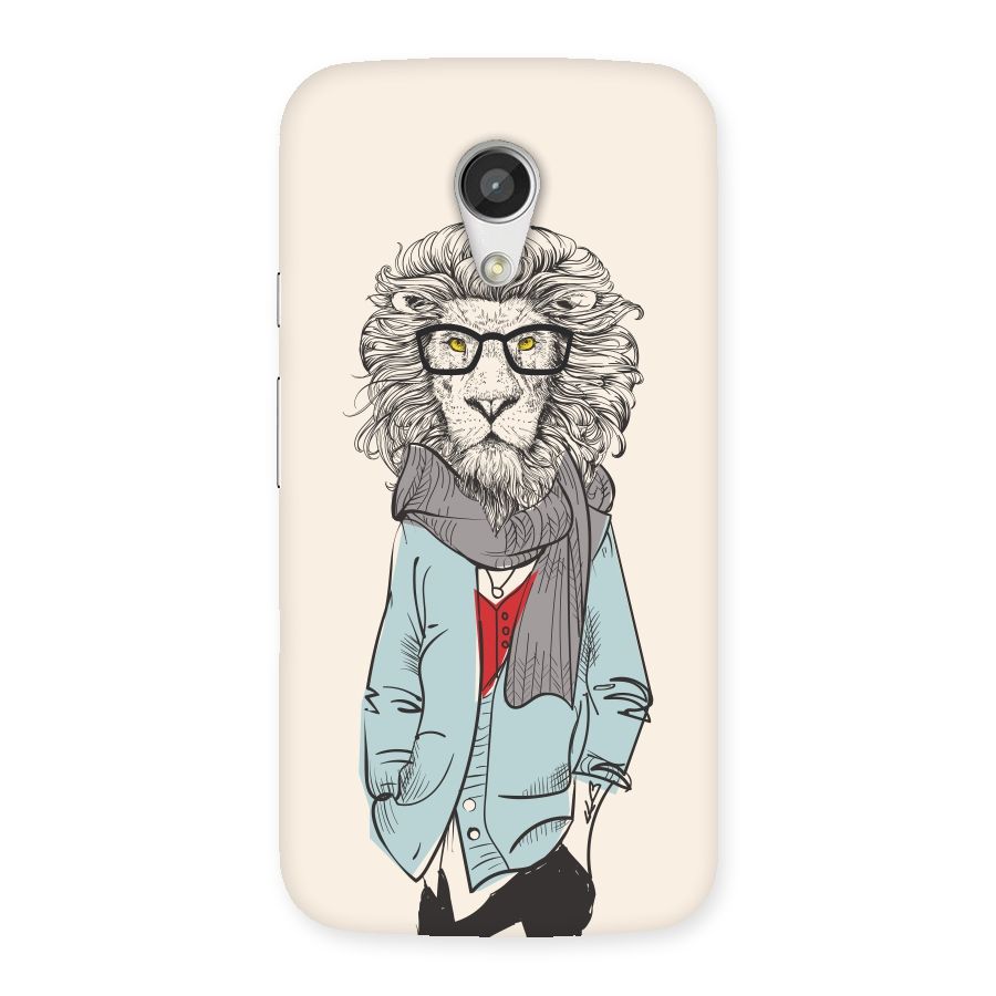 Stylish Lion Back Case for Moto G 2nd Gen