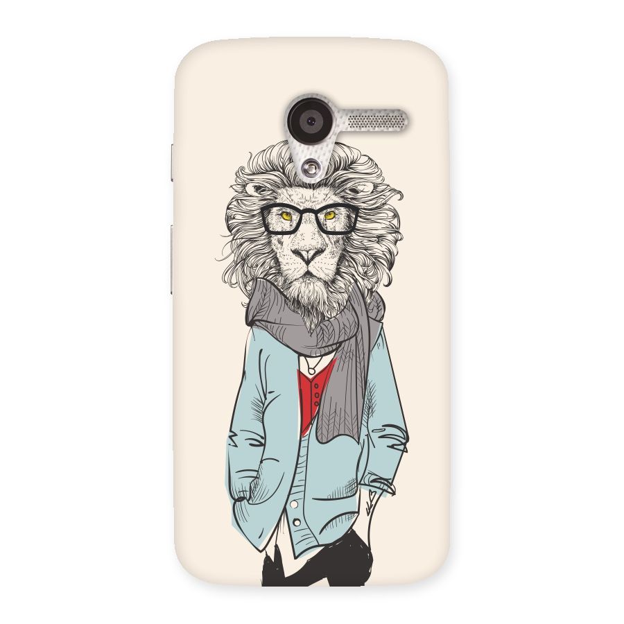 Stylish Lion Back Case for Moto X