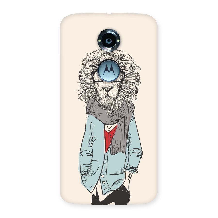 Stylish Lion Back Case for Moto X 2nd Gen