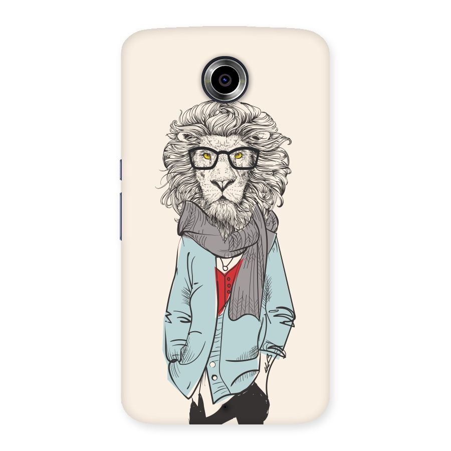 Stylish Lion Back Case for Nexsus 6
