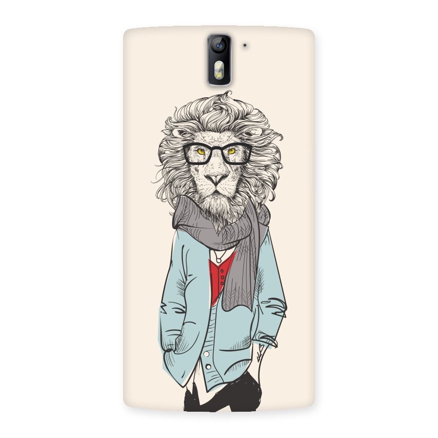 Stylish Lion Back Case for One Plus One